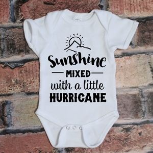 🌞 Sunshine Mixed With a Little Hurricane Onesie